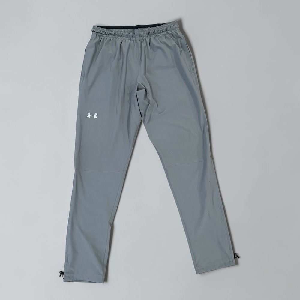Under Armour Storm HeatGear Mens Grey Running Pants 1253599 Size Large LG/G